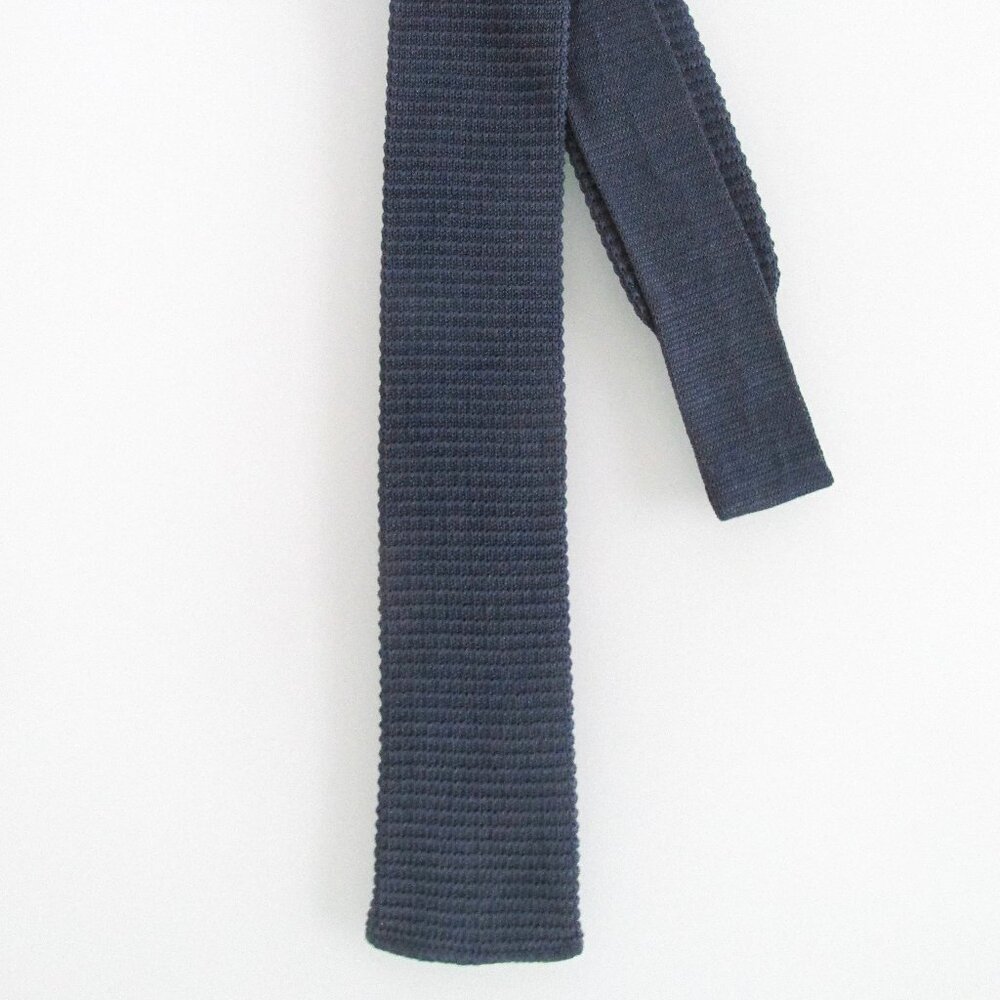 Rooster Flat/Square Bottom Vintage Men's Cotton Knit Tie
